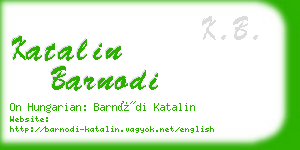 katalin barnodi business card